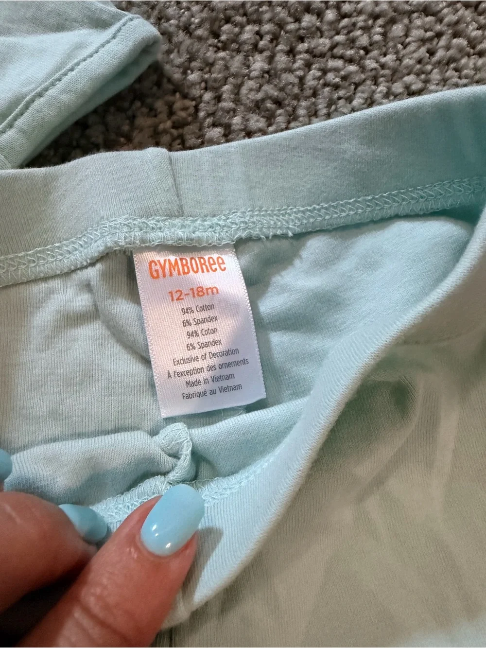 Gymboree Mint Green Ruffled tunic Set with Snowflake Embroidery